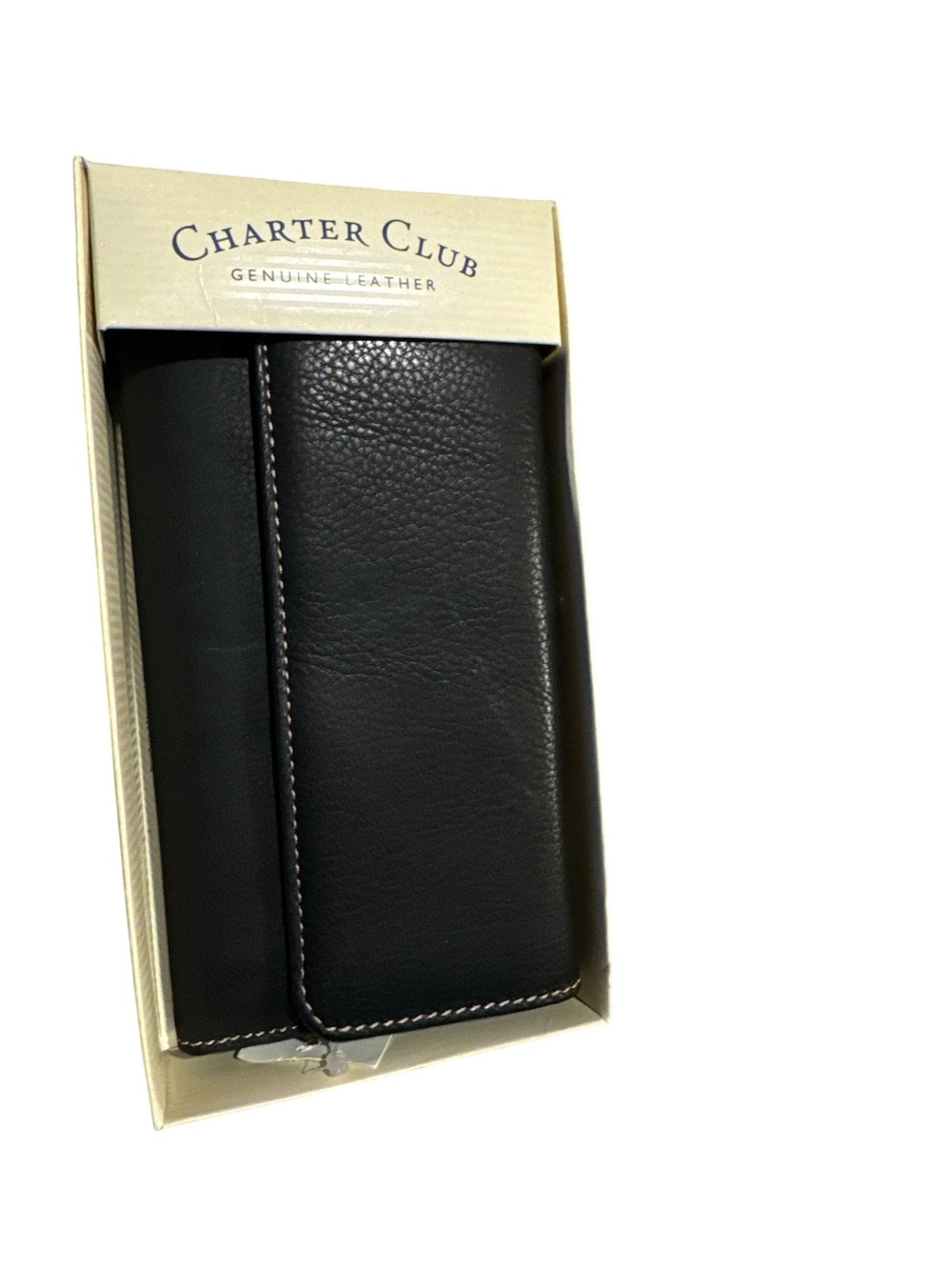 Charter Club women’s 

Black Genuine Leather Wallet